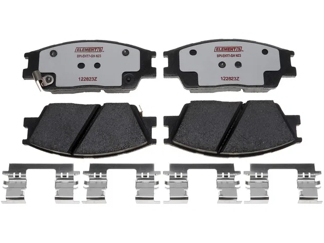 EHT2285H – R/M BRAKES Brake Pad, FMSI Number 9522 Hybrid Technology Set Of 4 With Tabbed Pad Shims And Pad Wear Senso...